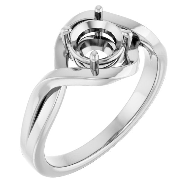 10K White6 mm Round Ring Mounting