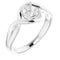 10K White5.2 mm Round Ring Mounting