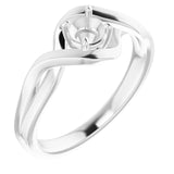 Continuum Sterling Silver4.4 mm Round Ring Mounting