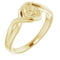 18K Yellow4.4 mm Round Ring Mounting