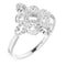 14K White Clover Ring Mounting