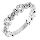 Sterling Silver Leaf Ring Mounting
