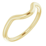 14K Yellow Gold Band for 11x9 mm Oval Ring