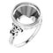 18K X1 White12 mm Round Ring Mounting