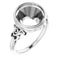 18K X1 White11 mm Round Ring Mounting