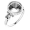 18K X1 White10 mm Round Ring Mounting