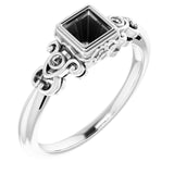 Palladium4 mm Square Ring Mounting