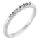 14K White Stackable Ring Mounting