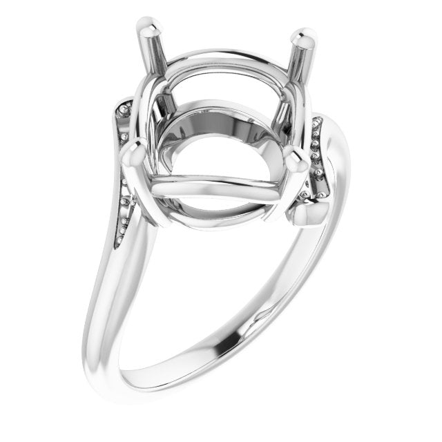 10K White11 mm Round Ring Mounting