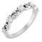 14K White 1/2 CTW Natural Diamond Stackable Ring