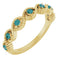 14K Yellow Lab-Grown Alexandrite Stackable Ring