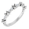 14K White 1/6 CTW Natural Diamond Semi-Set Stackable Ring