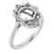 10K White8 mm Round Ring Mounting