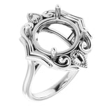 10K White12 mm Round Ring Mounting