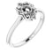 Continuum Sterling Silver4.4 mm Round Ring Mounting