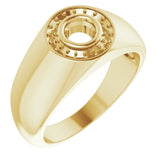14K Yellow 4.8 mm Round Ring Mounting