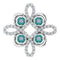 Platinum Natural Alexandrite & 1/6 CTW Natural Diamond Pendant