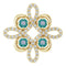 14K Yellow Natural Alexandrite & 1/6 CTW Natural Diamond Pendant
