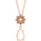 14K Rose 8x5 mm Pear Floral-Inspired 16-18