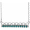 Sterling Silver Natural Alexandrite Infinity-Inspired Bar 16