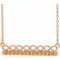 14K Rose Natural Citrine Infinity-Inspired Bar 18