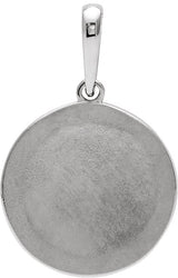 Platinum Floral Pendant