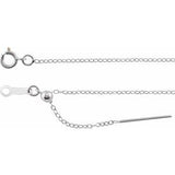 Sterling Silber 1,1 mm Kabelkette