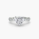 Solitaire with Eternity Pavé